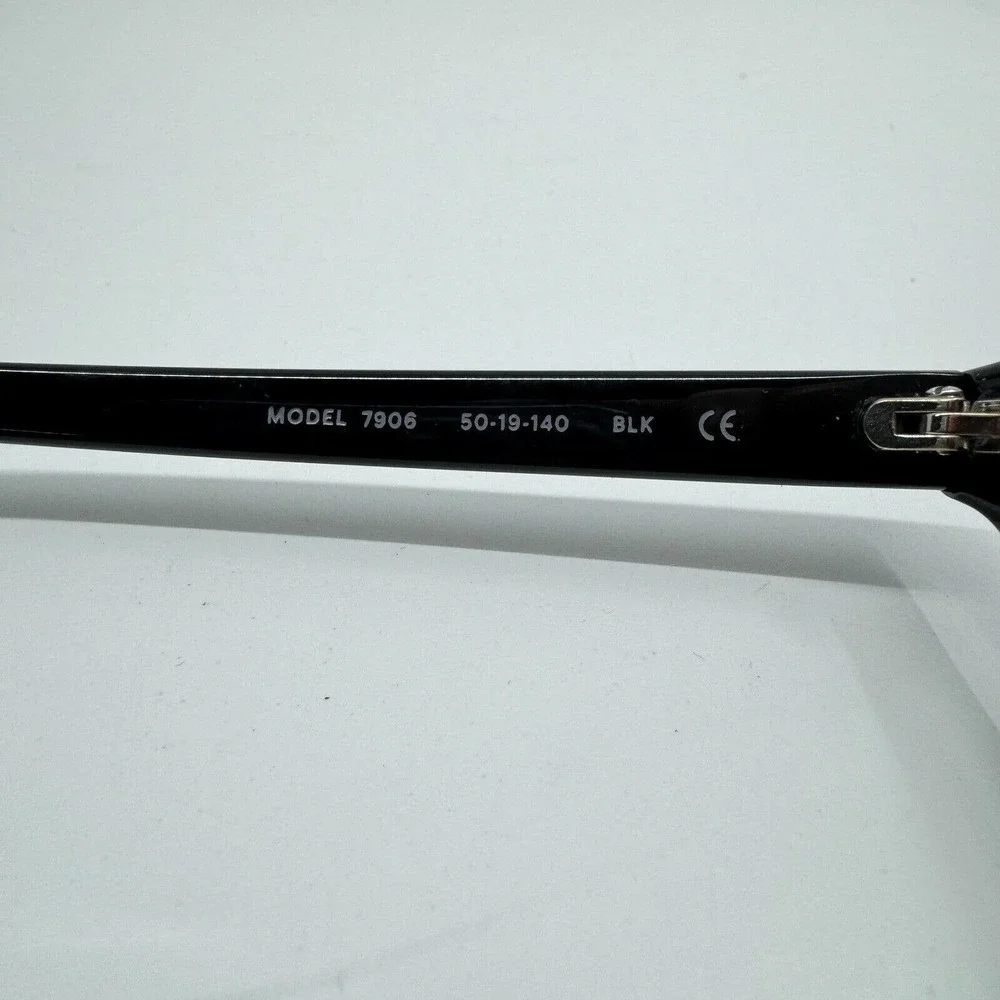 7 For‎ All Mankind Model 7906 50-19-140 Eyeglasses Frame Black Round H9703